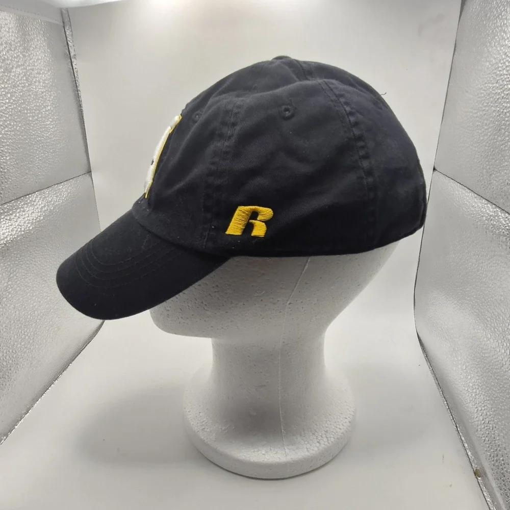 Appalachian State Mountaineers Black Adjustable Strapback Hat Russell Athletic
